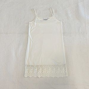 Grace & Lace Ivory Cotton Dress Extender Size S